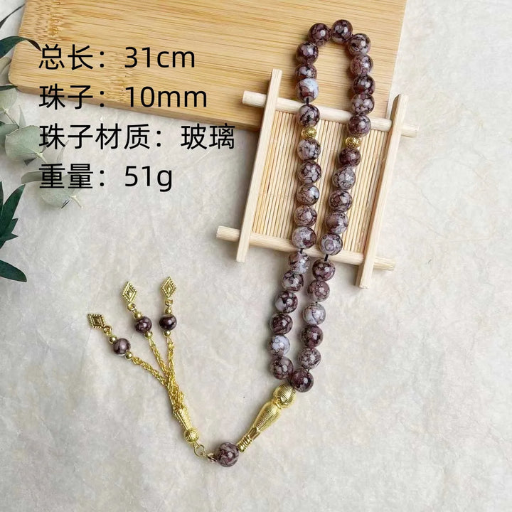 Glass Tassel Muslim Tasbeeh