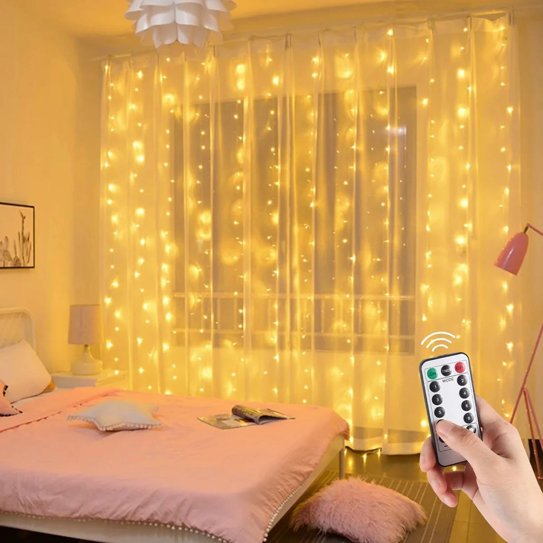 3M LED Remote Curtain Light Control USB Ramadan Decoration