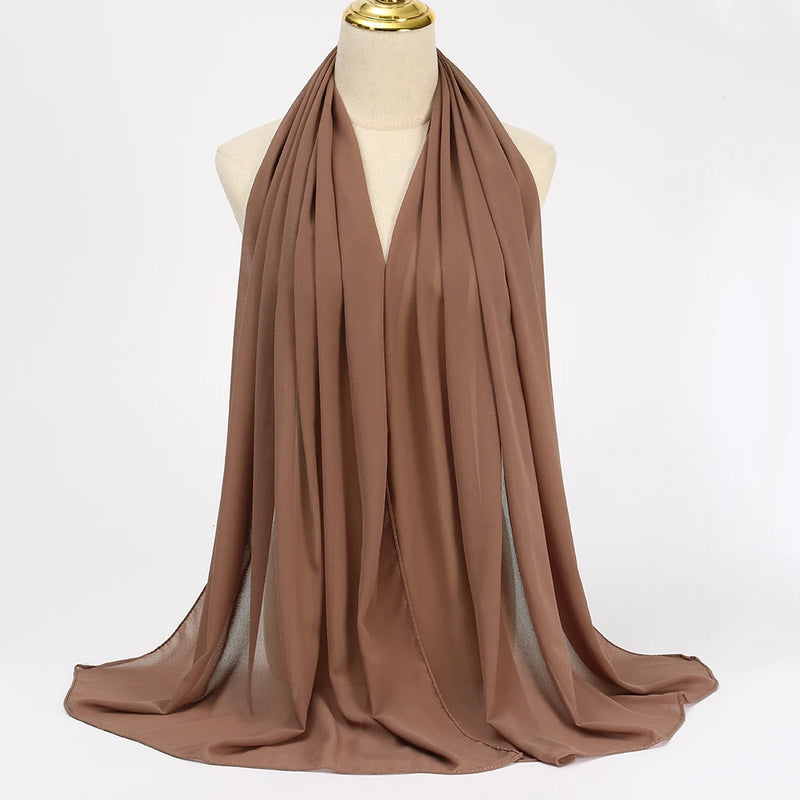 Muslim Chiffon Hijab Scarf for Women