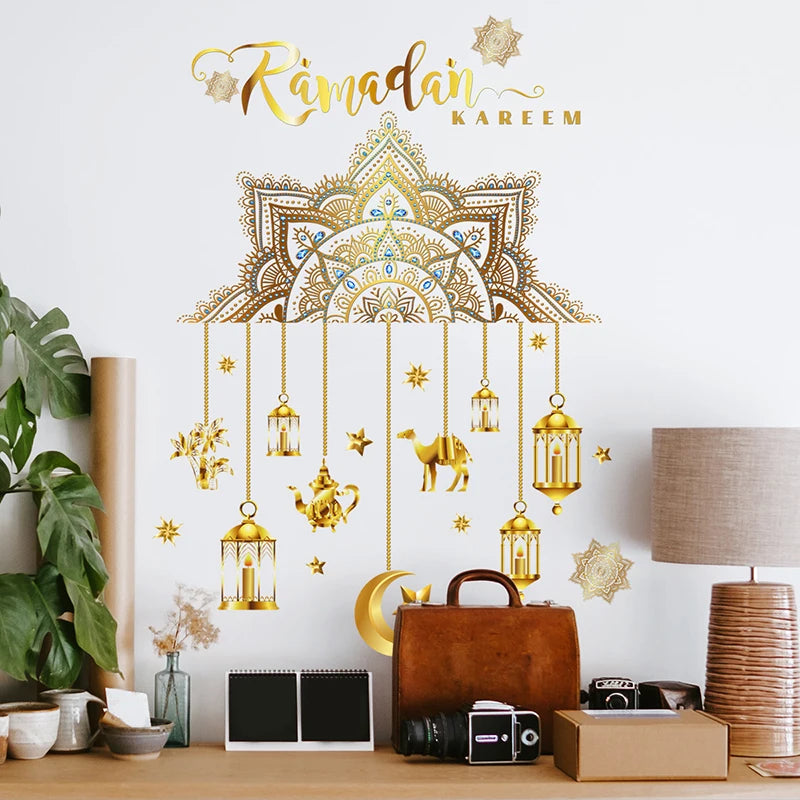 Muslim Islamic Window Sticker Decorations for Home