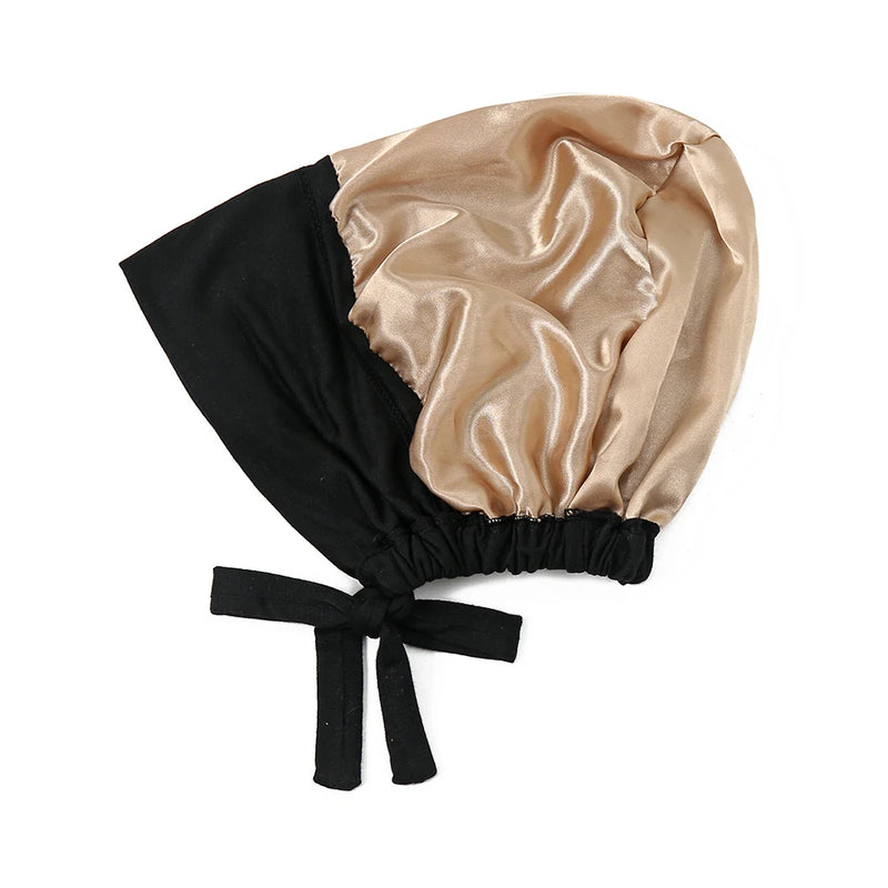 Double Layer Modal Satin Hijab Cap for Islam Women