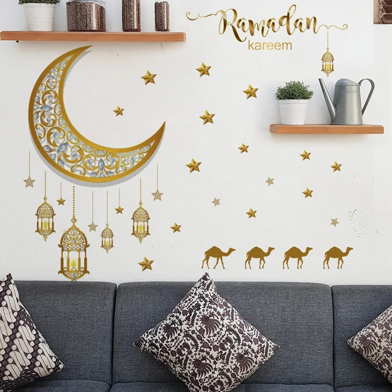 Muslim Islamic Window Sticker Decorations for Home