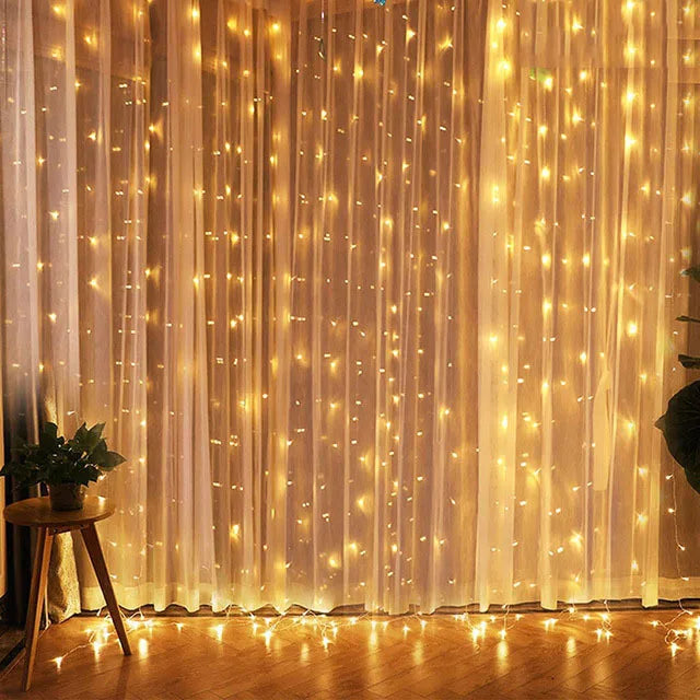 3M LED Remote Curtain Light Control USB Ramadan Decoration