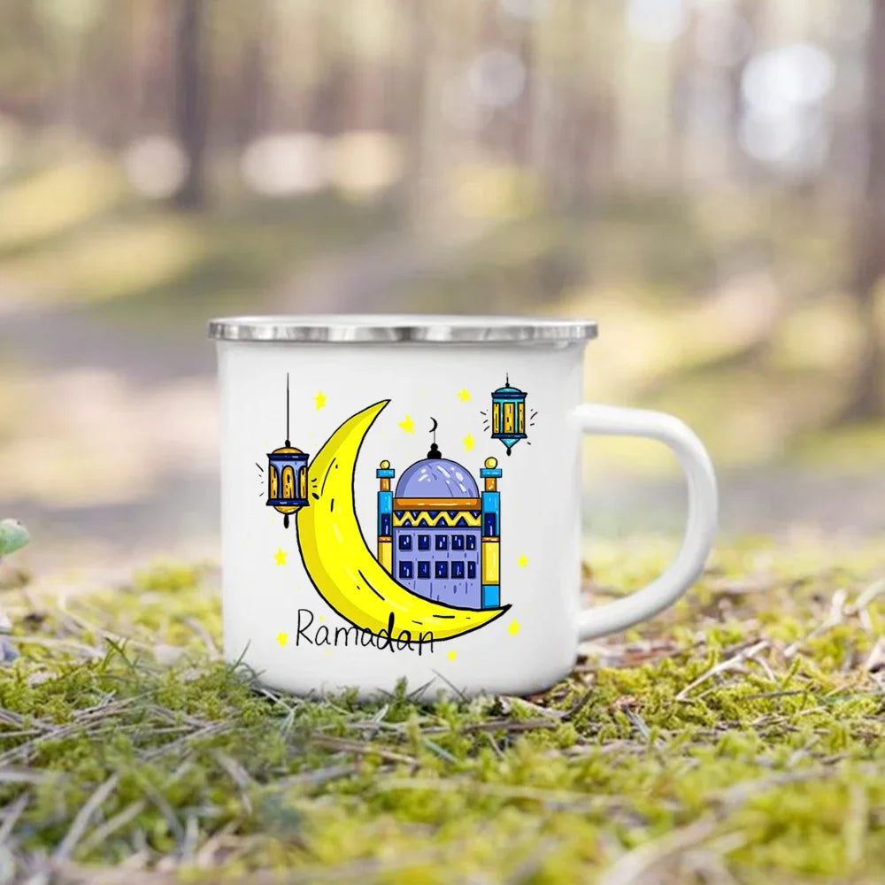 Eid Mubarak Print Coffee Cup