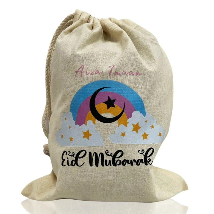 Personalised Rainbow Muslim Tote Bag