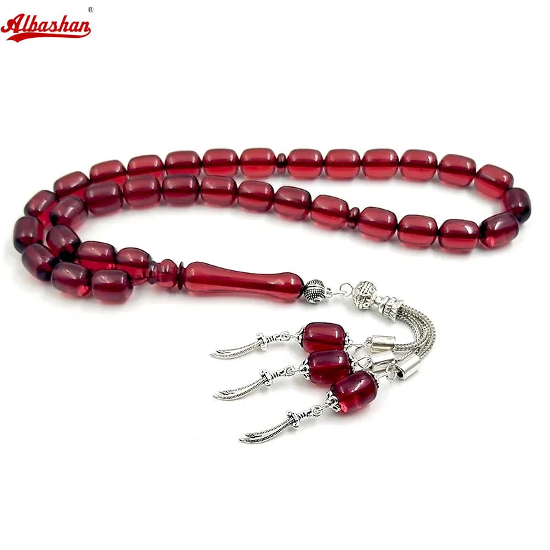 Red Resin Tasbih/prayer beads