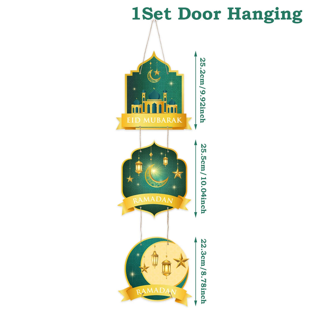 Eid Mubarak Door Hanging Flag