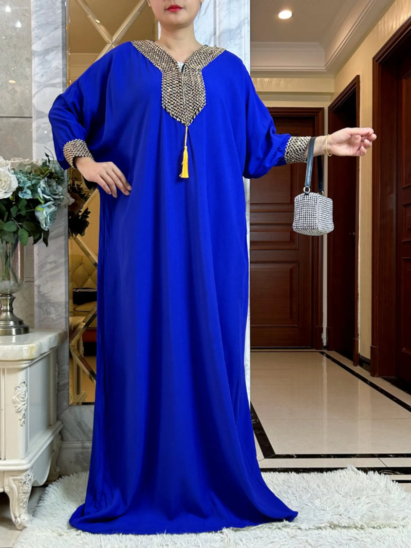 New Muslim Women Long Sleeve Autumn Dress