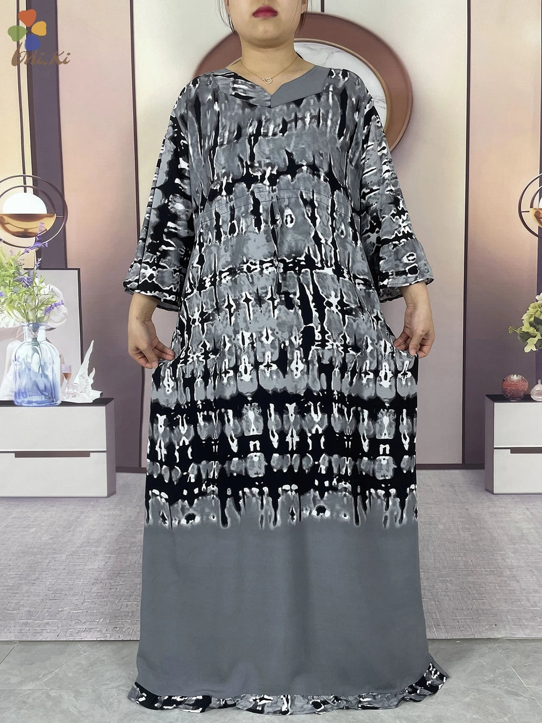 Boubou Islamic Long-sleeved Abaya for Woman
