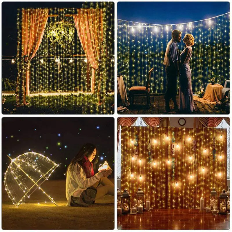 3M LED Remote Curtain Light Control USB Ramadan Decoration