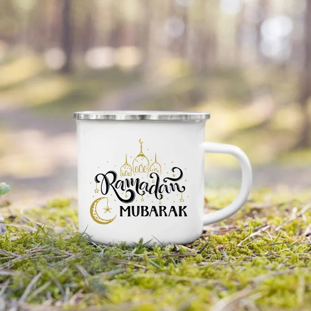 Eid Mubarak Print Coffee Cup