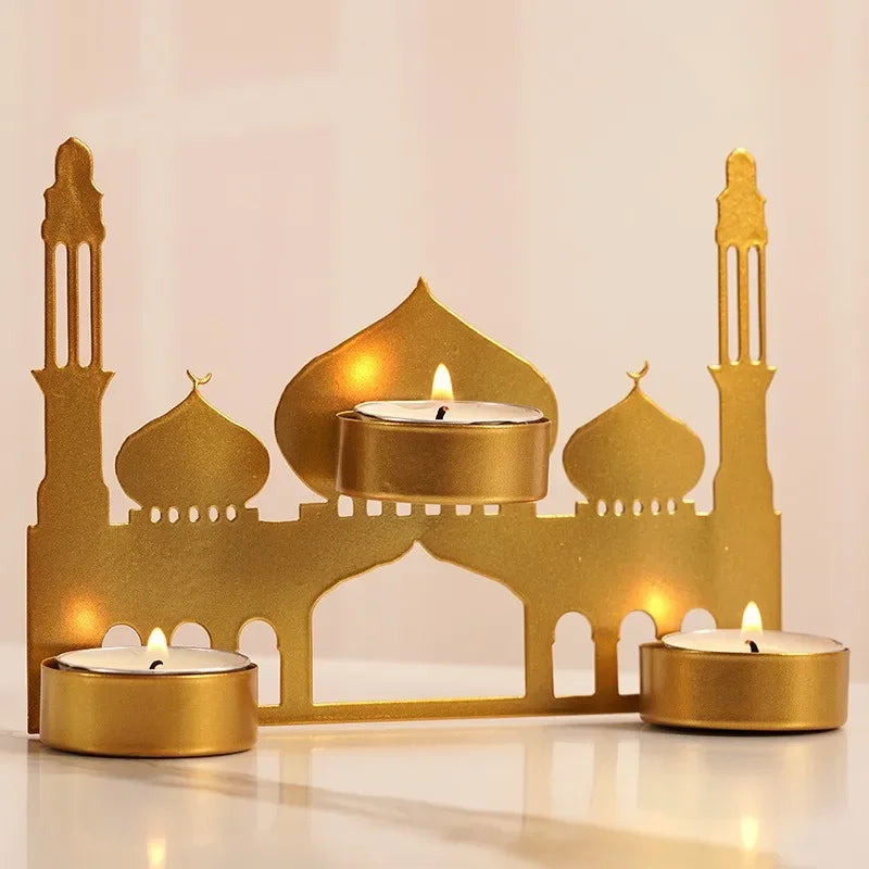 Eid Mubarak Candle Holder for Home Decoration