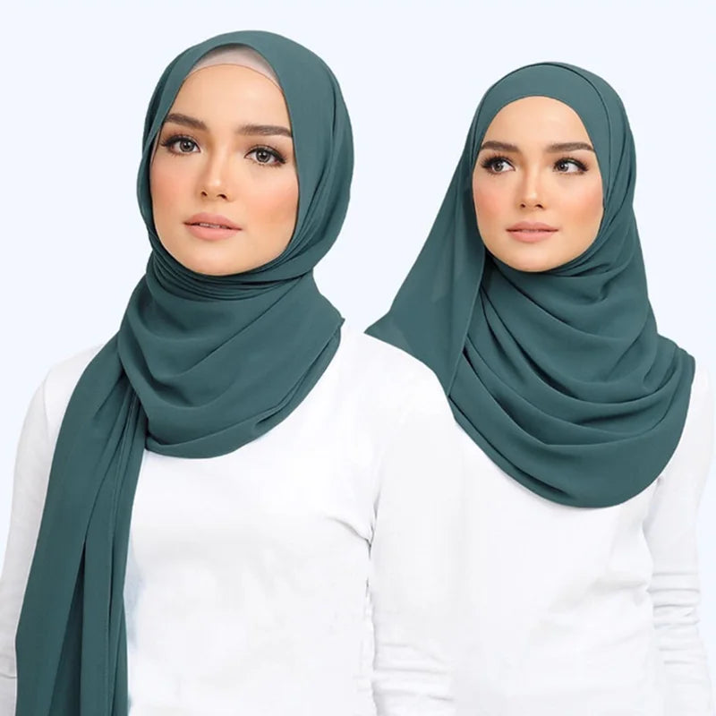 Muslim Chiffon Hijab Scarf for Women