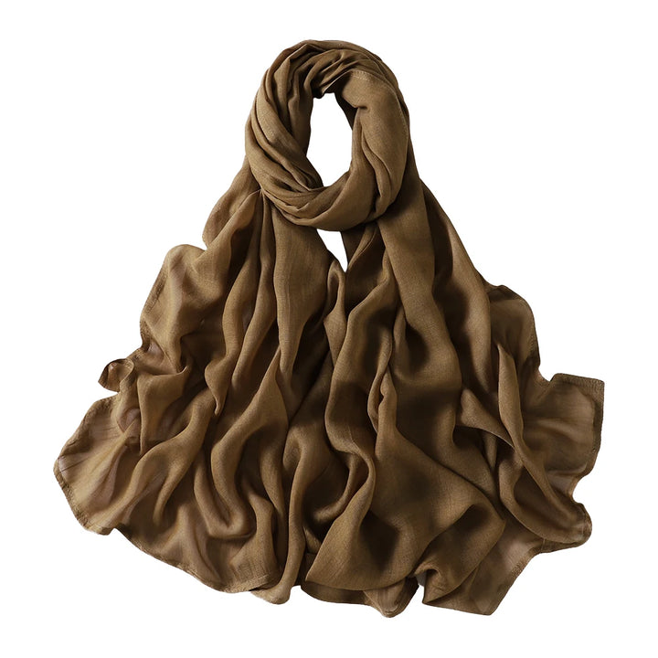 Thin Plain Muslim Hijabs for Women