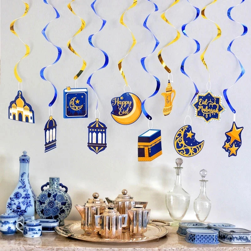 EID Mubarak Banner Glitter Star