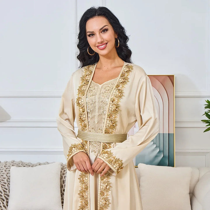 2 Piece Sets Muslim Women Abaya