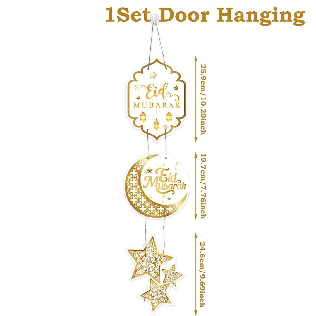 Eid Mubarak Door Hanging Flag