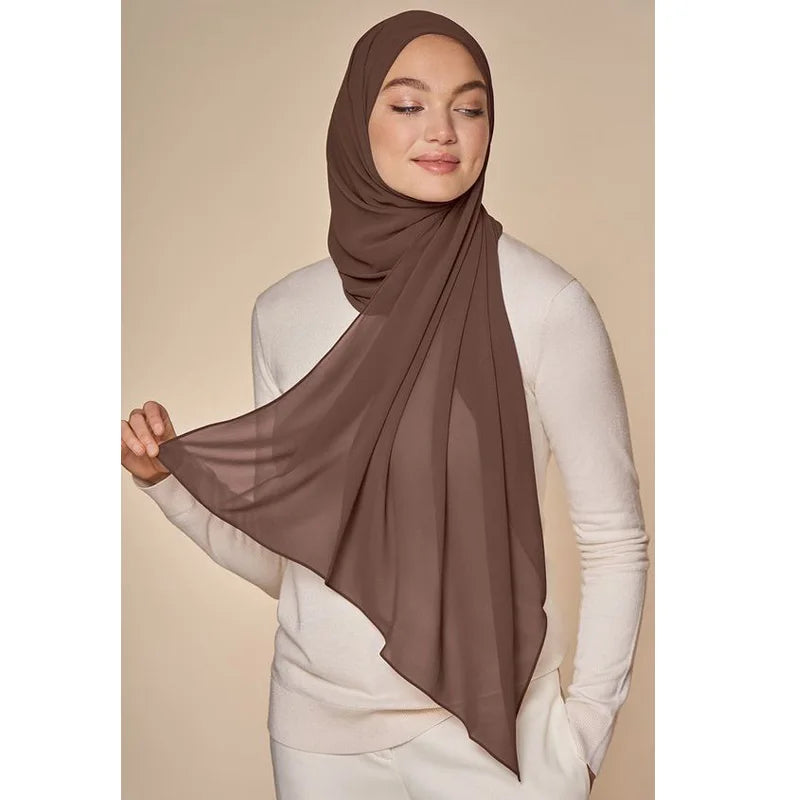 Muslim Chiffon Hijab Scarf for Women