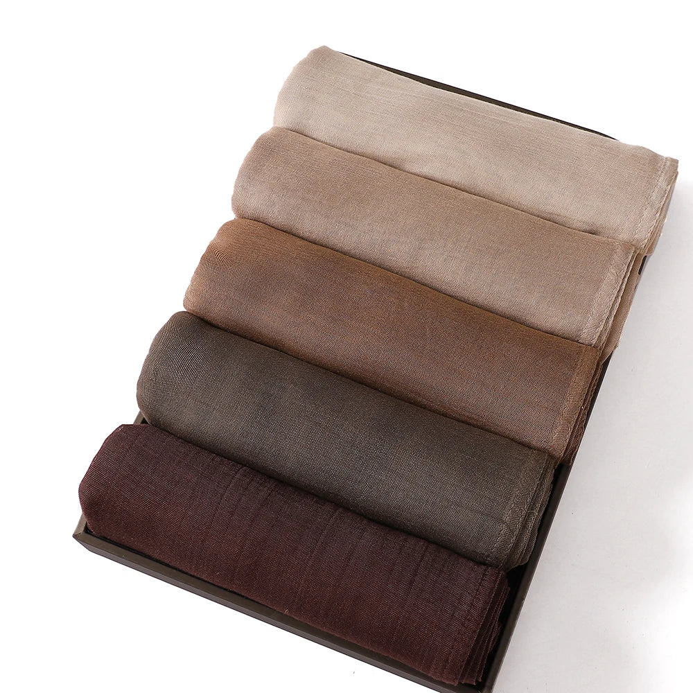 Thin Plain Muslim Hijabs for Women
