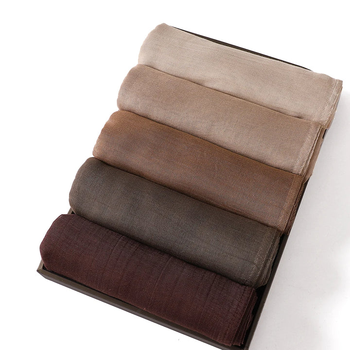 Thin Plain Muslim Hijabs for Women