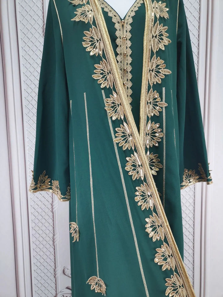 Muslim Women Party Embroidery Dresses