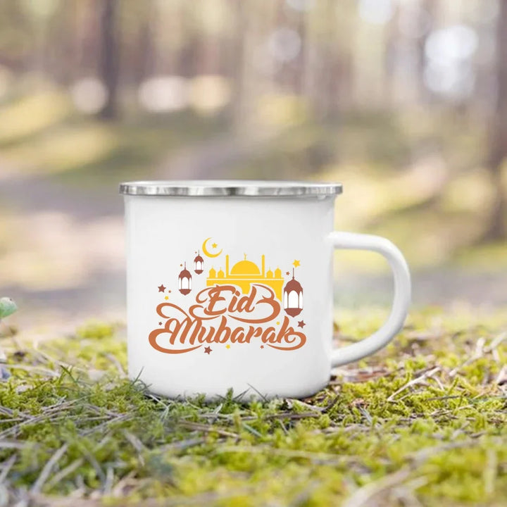 Eid Mubarak Print Coffee Cup