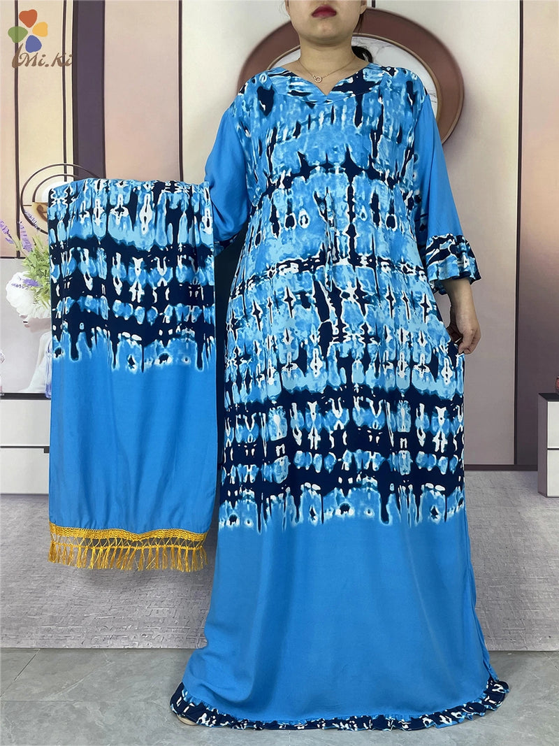 Boubou Islamic Long-sleeved Abaya for Woman