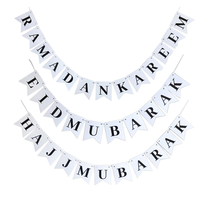 EID Mubarak Star Moon Hanging Banner