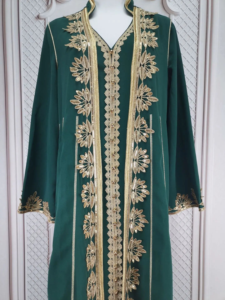 Muslim Women Party Embroidery Dresses