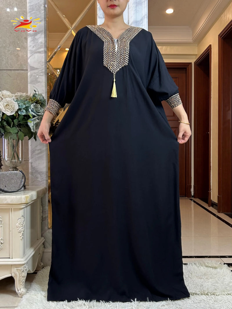 New Muslim Women Long Sleeve Autumn Dress