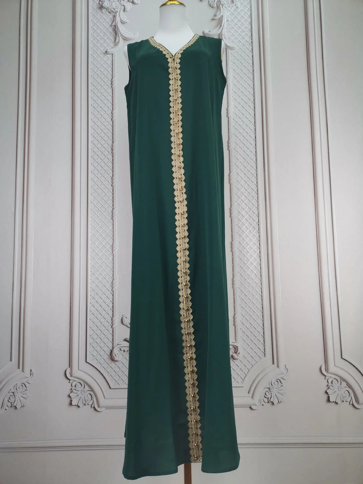 Muslim Women Party Embroidery Dresses