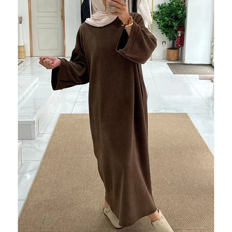 Muslim Women Long Sleeve Modest Dress