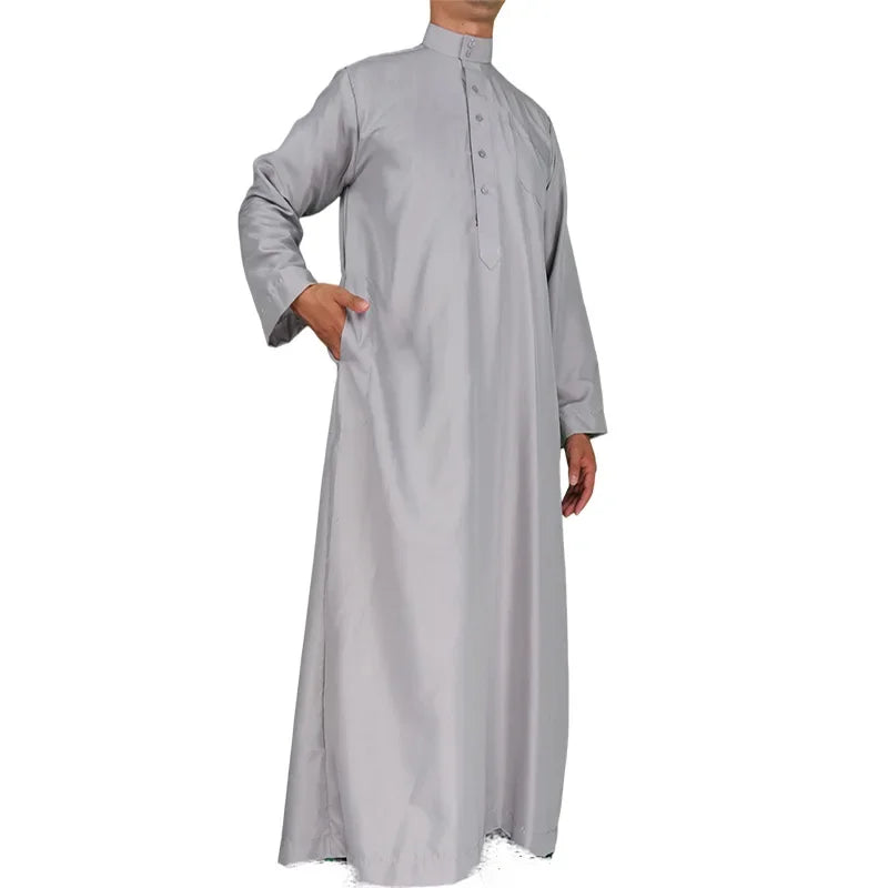 Grey Color Long Thobe