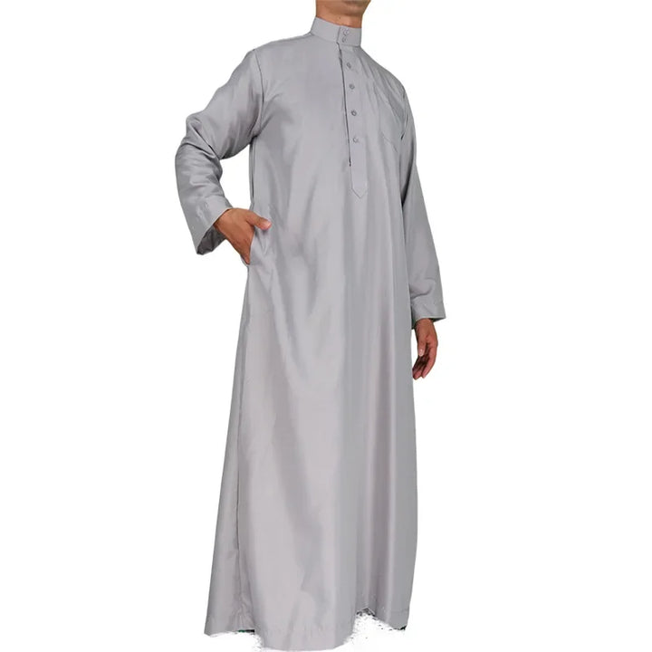 Grey Color Long Thobe