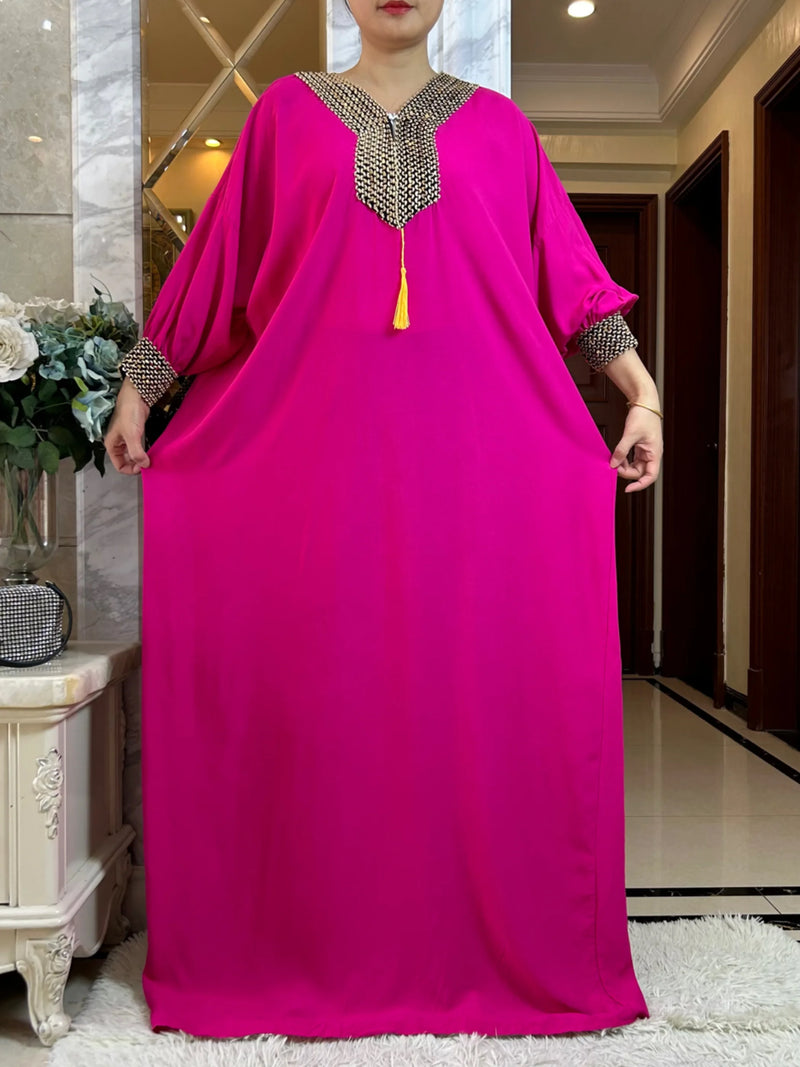 New Muslim Women Long Sleeve Autumn Dress