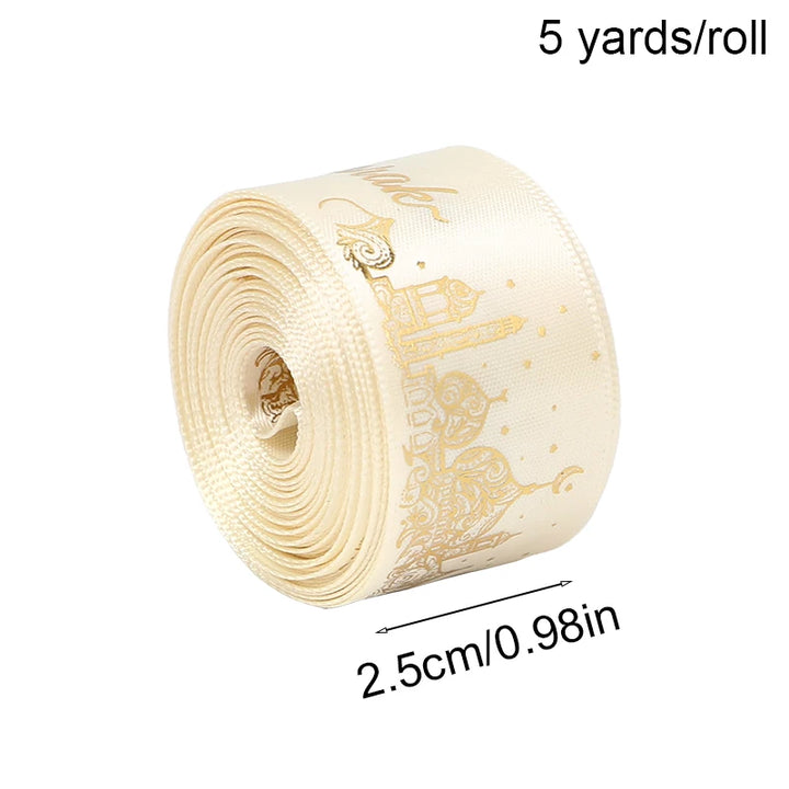 Printed Satin Ribbon Gift Wrap