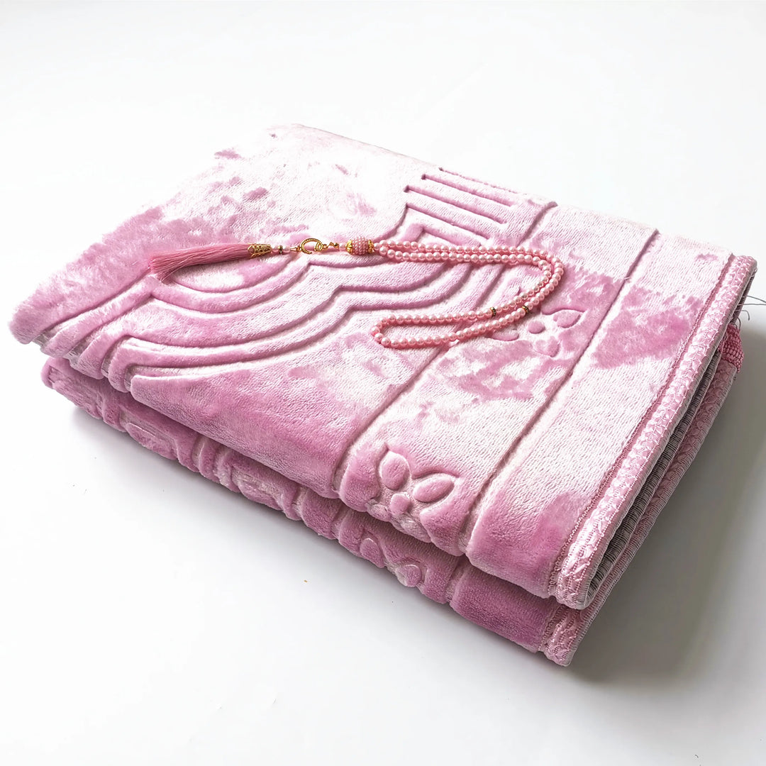 Large  Muslim  Prayer Mat + Tasbih
