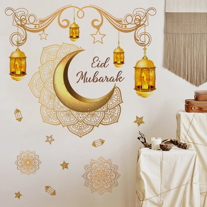 Muslim Islamic Window Sticker Decorations for Home