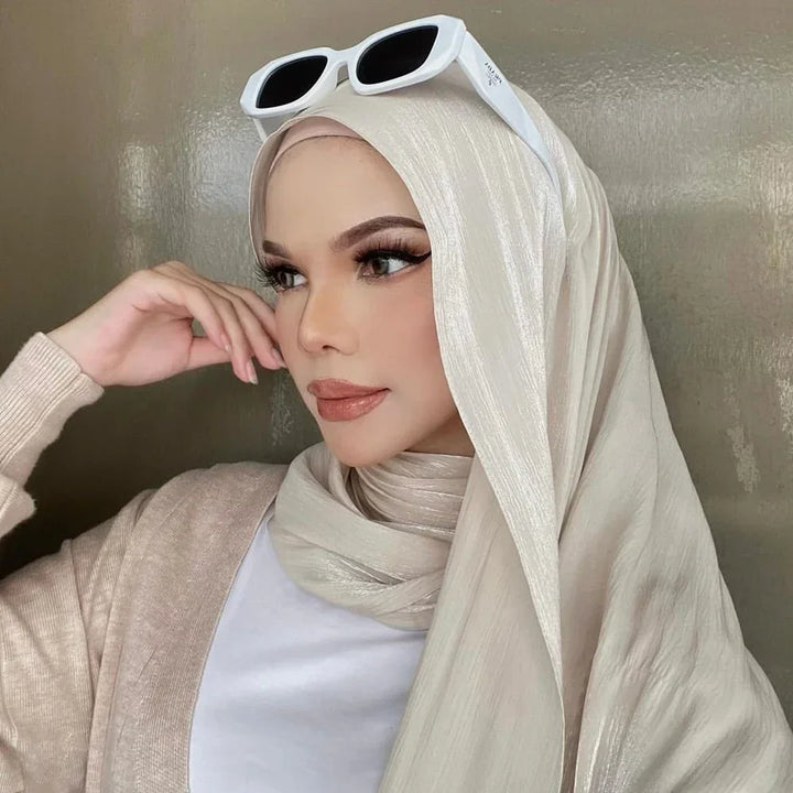 New Premium Silk Crinkle Hijab