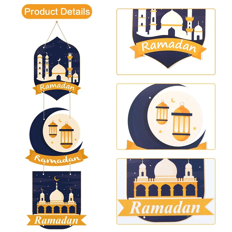 Eid Mubarak Door Hanging Flag