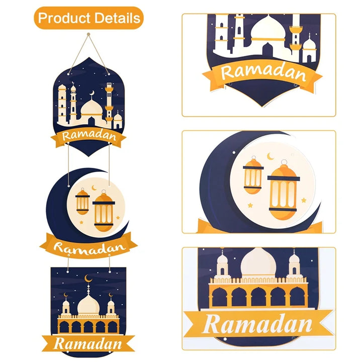 Eid Mubarak Door Hanging Flag