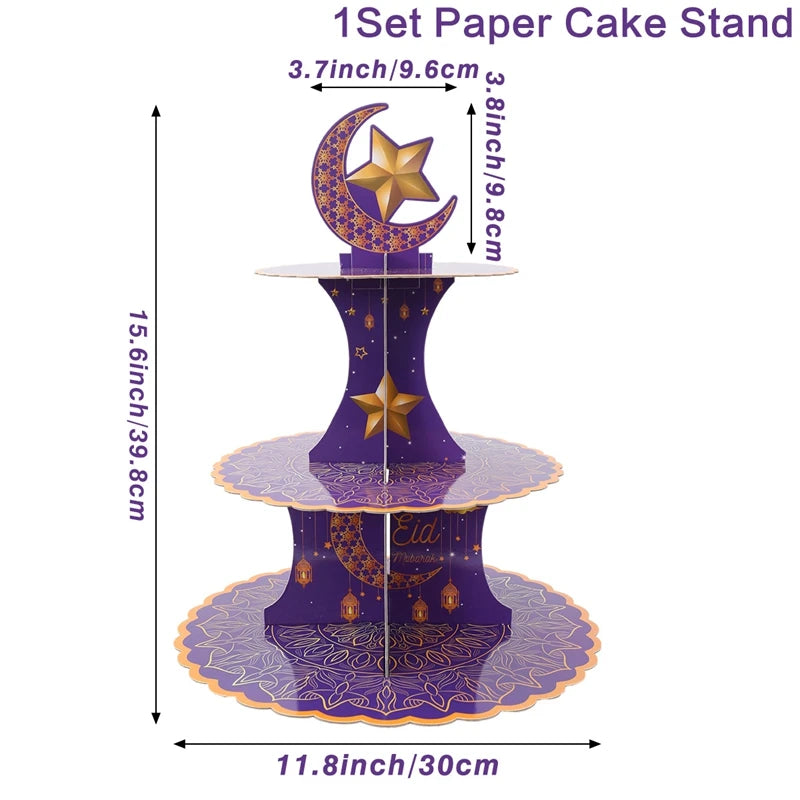 Eid Mubarak Cake Stand Holder