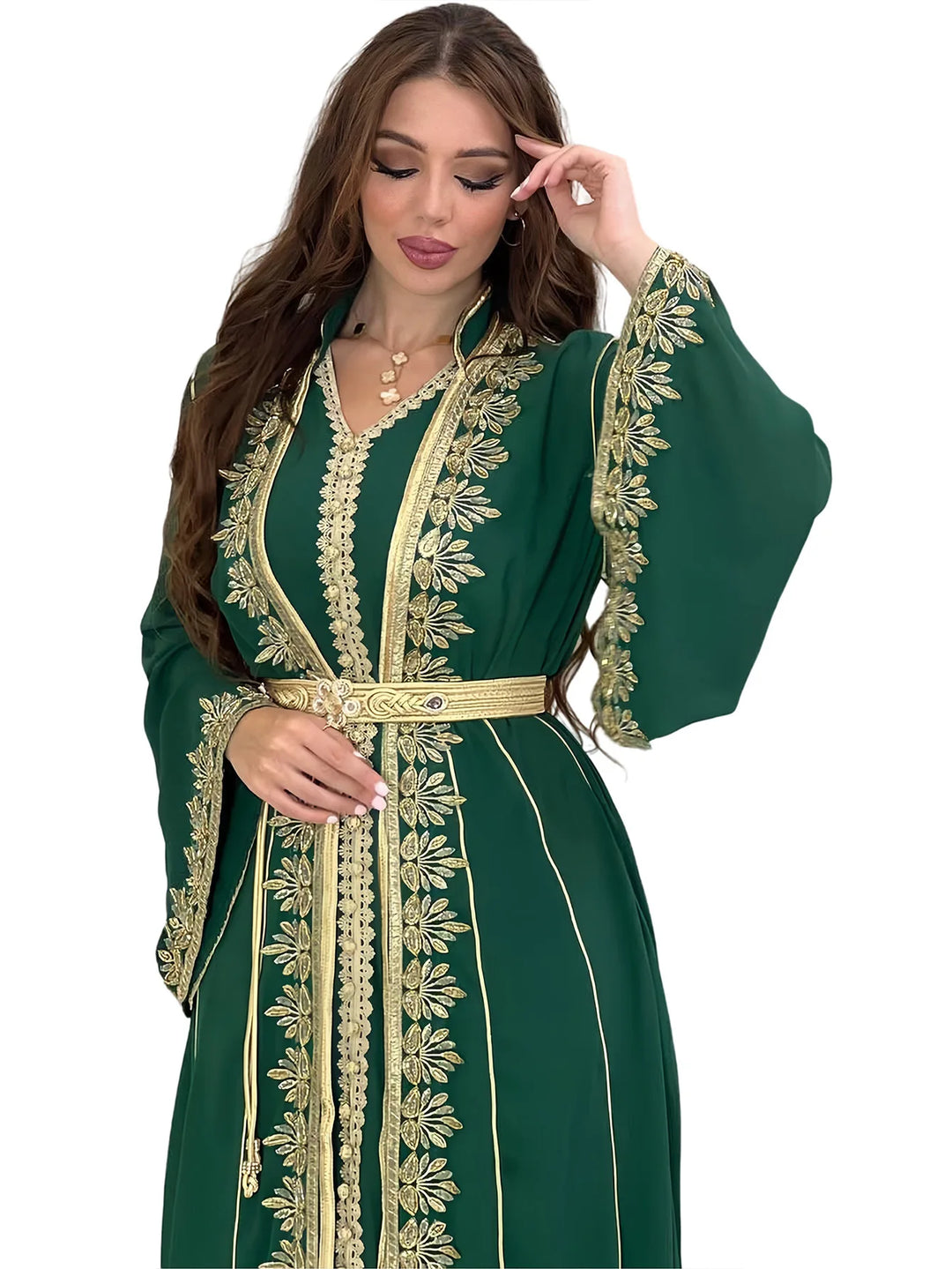 Muslim Women Party Embroidery Dresses