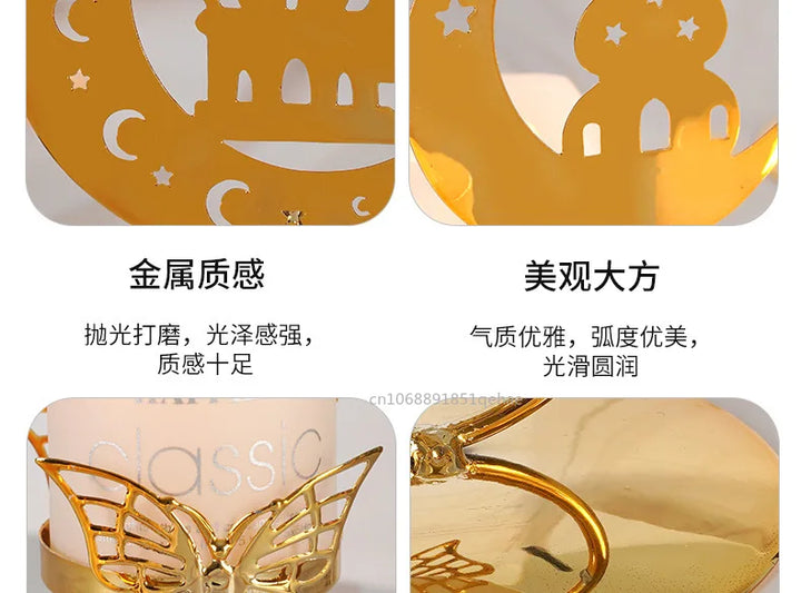 Eid Mubarak Candle Holder for Home Decoration