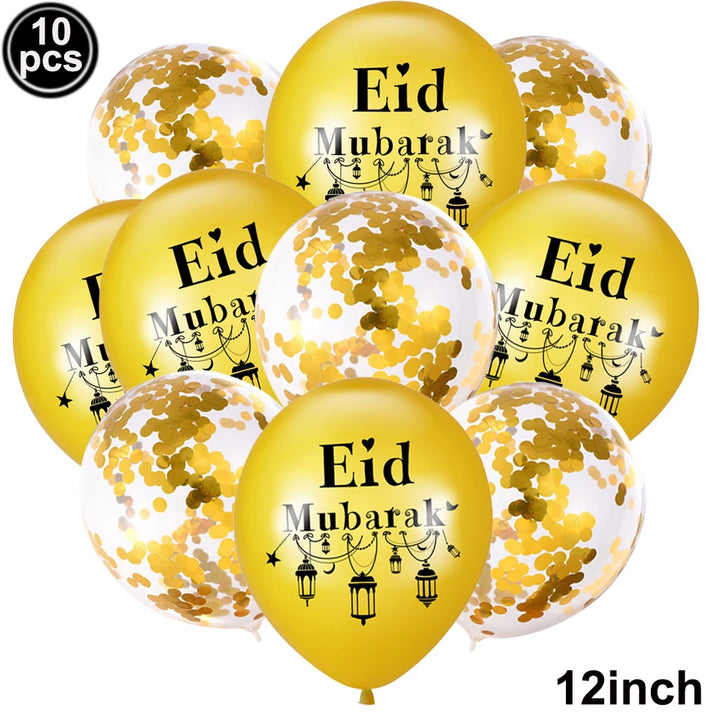 Eid Mubarak Letter Balloons