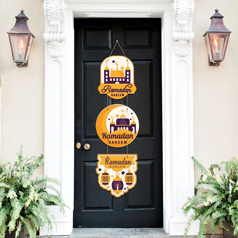Eid Mubarak Door Hanging Flag