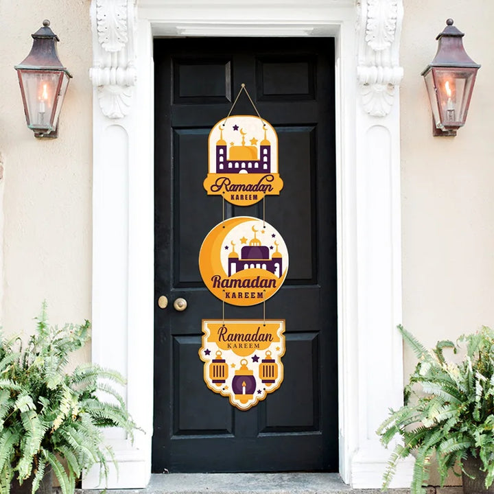 Eid Mubarak Door Hanging Flag