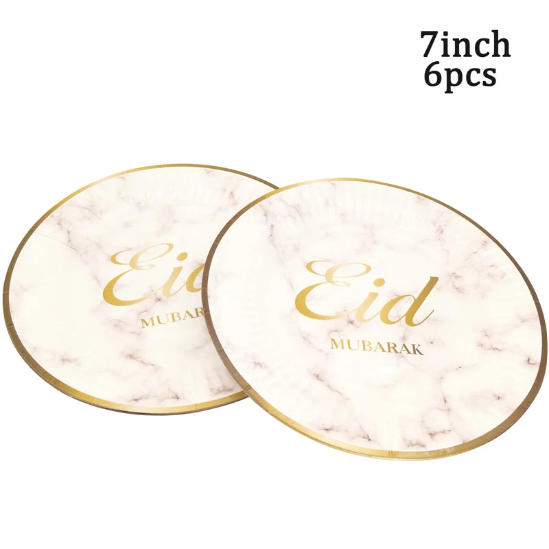 Eid Mubarak Disposable Tableware