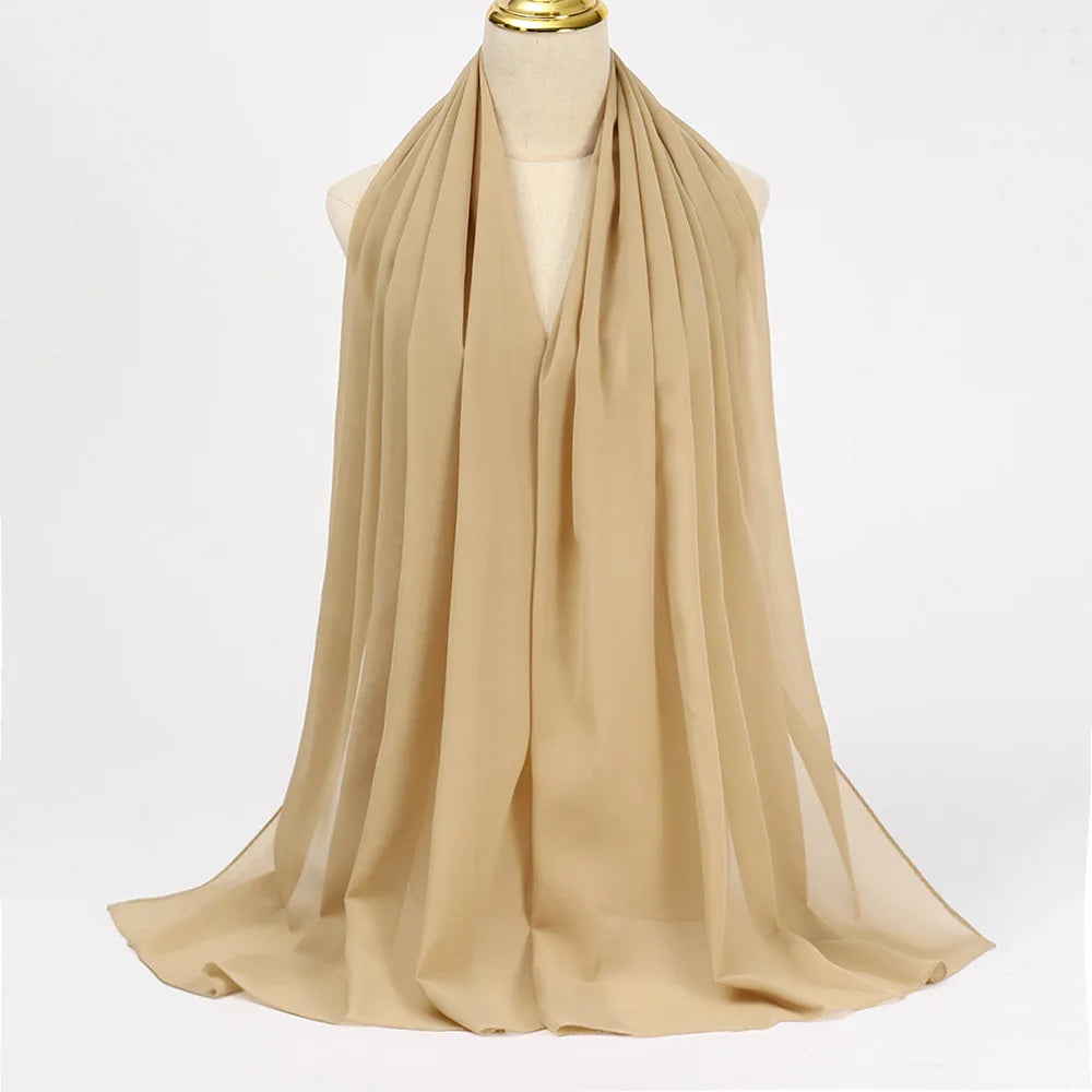 Muslim Chiffon Hijab Scarf for Women