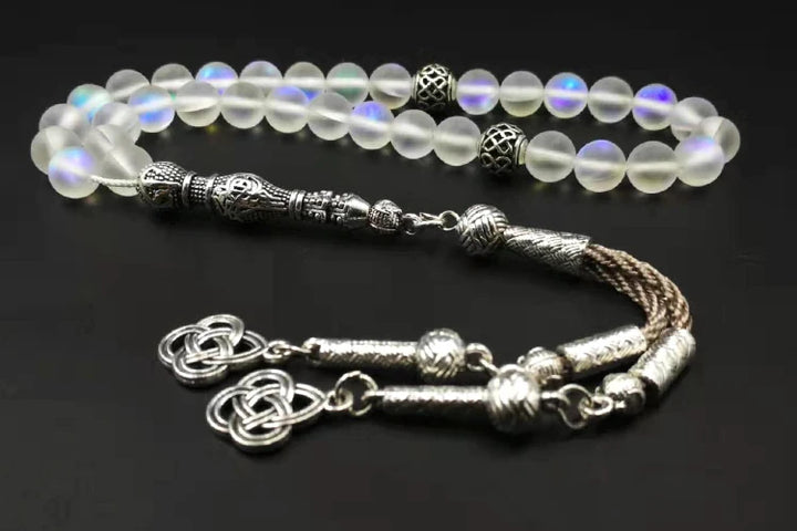 Austrian Crystal Tasbih Prayer Beads (33/66/99 Beads with Metal Tassel) – Elegant Islamic Gift